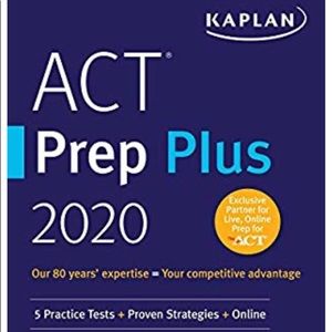 New Kaplan ACT prep book 2020